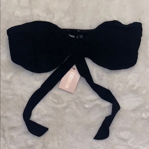 Missguided tie bandeau top